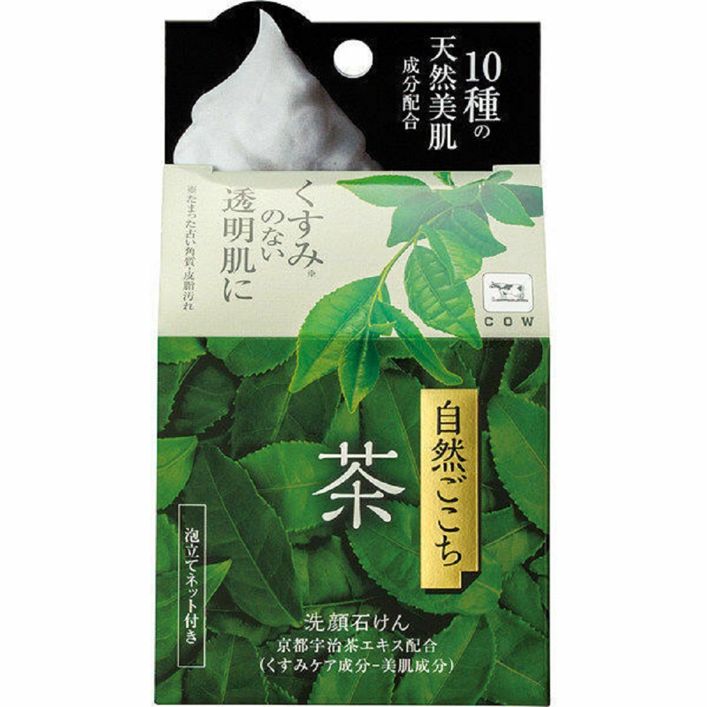 日本【牛乳石鹼】自然心境 茶香洗面皂80g