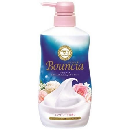 日本【牛乳石鹼】Bouncia美肌保濕沐浴乳-花香500ml