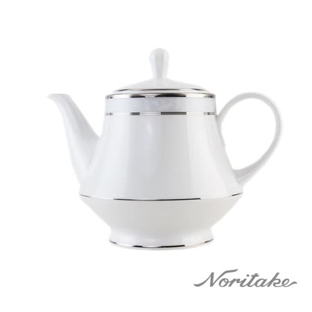 【日本 Noritake】花舞春風銀邊茶壺