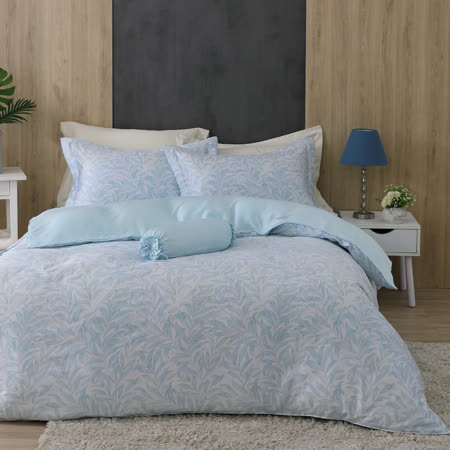 Cozy inn 湖綠蔓草 100%萊賽爾天絲兩用被套床包組 