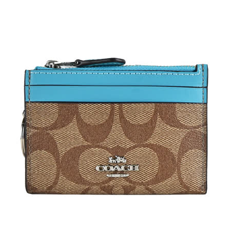COACH 
LOGO卡夾鑰匙零錢包