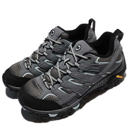 Merrell 戶外鞋 Moab 2 GTX Wide 灰 藍 黑 防水 女鞋 登山鞋 ML06036W