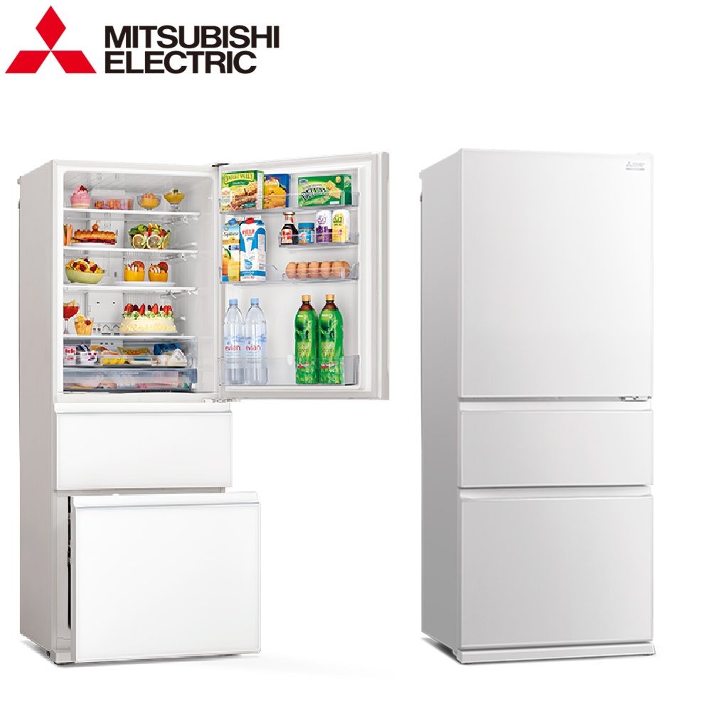 MITSUBISH 三菱 三門450L變頻玻璃鏡面冰箱 MR-CGX45EP -