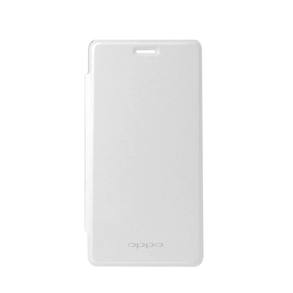OPPO Mirror 5s 原廠側掀皮套 - 白色 (盒裝)