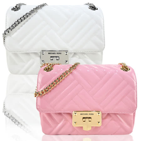 MICHAEL KORS 
小香風翻蓋三層斜背包