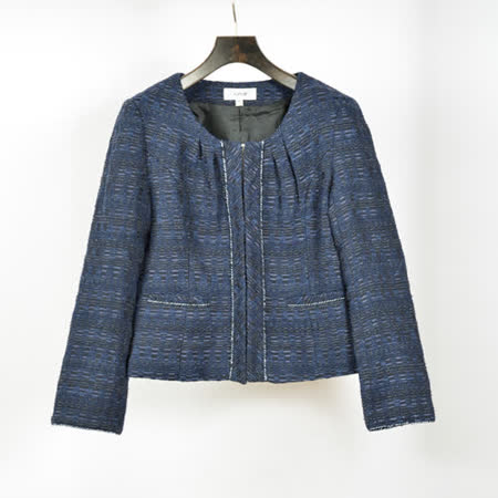 AZUR法式風格經典外套-深藍