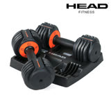 HEAD海德 快速可調式啞鈴組12.5Lbs-兩支裝(共11kg)