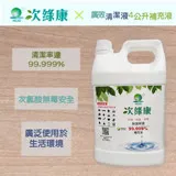 【次綠康】廣效清潔液4L補充桶(HW200-4L)