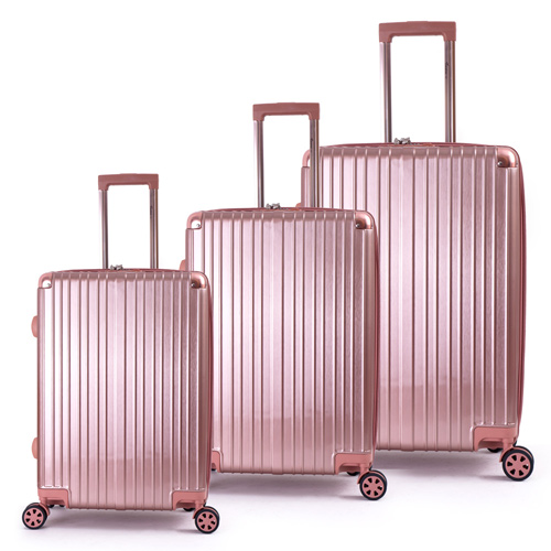 DF travel - 描繪足跡環遊全球硬殼可加大防刮絲紋行李箱三件組20+24+28吋-共4色