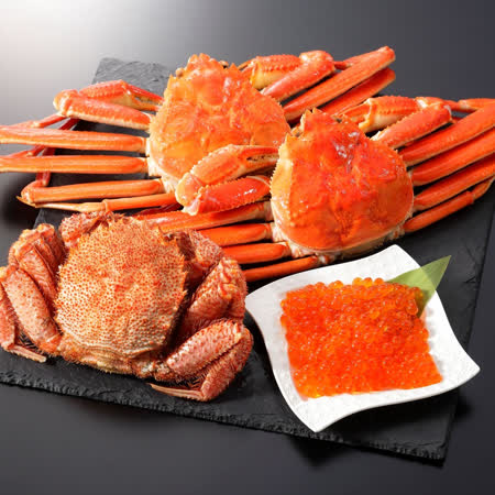 北海道限定
松葉蟹+毛蟹+鮭魚卵
