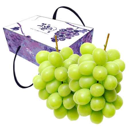 日本頂級麝香葡萄
2串禮盒(550g x2)