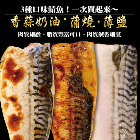 小川漁屋 家常鯖魚三種口味任選5件組 淨重140 160g 片 Friday購物