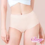 【可蘭霓Clany】 MIT親膚高腰透氣95%棉質 M-2XL內褲 奶油膚 2195-11