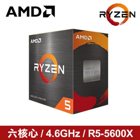 AMD R5-5600X
中央處理器(6核/12緒)