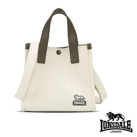 LONSDALE 英國小獅
帆布皮革飾邊小方包