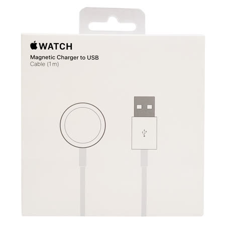 Apple Watch 磁性充電器對 USB 連接線 (1 公尺)原廠盒裝