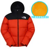 【The North Face】ICON 熱賣款_經典配色保暖透氣鵝絨外套(羽絨衣)/3C8D-R15 火焰红