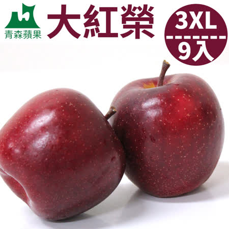 日本青森
大紅榮蘋果3XL 9入