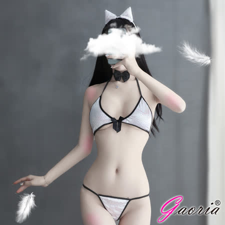 角色扮演【Gaoria】小野貓角色扮演服 亮片套裝-白