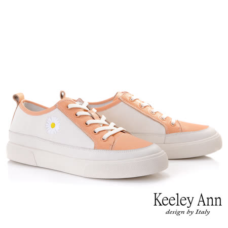 Keeley Ann
花卉撞色全真皮平底休閒鞋