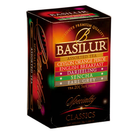 買一送一【BASILUR】經典系列茶包(5種口味) 38G
