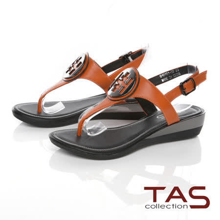 TAS
金屬圓飾羊皮涼鞋