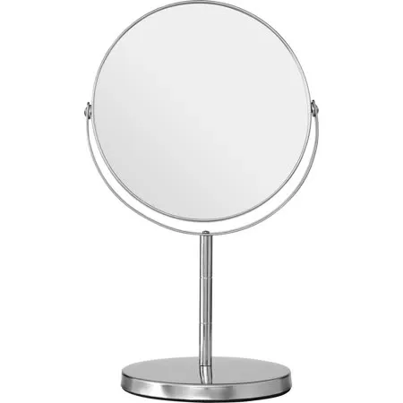 《Premier》雙面高腳桌鏡(銀29cm) | 鏡子 化妝鏡