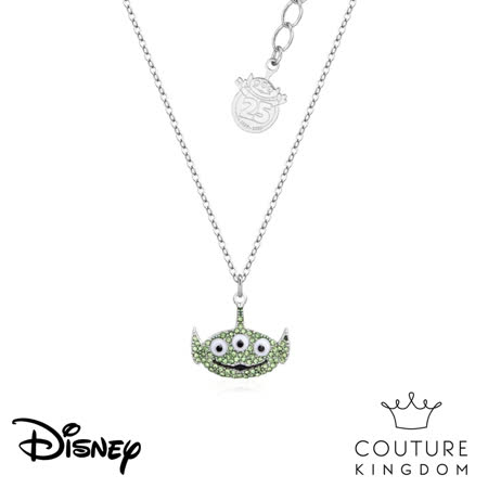 Disney Jewellery 玩具總動員三眼怪鍍14K白金水晶項鍊 by Couture Kingdom