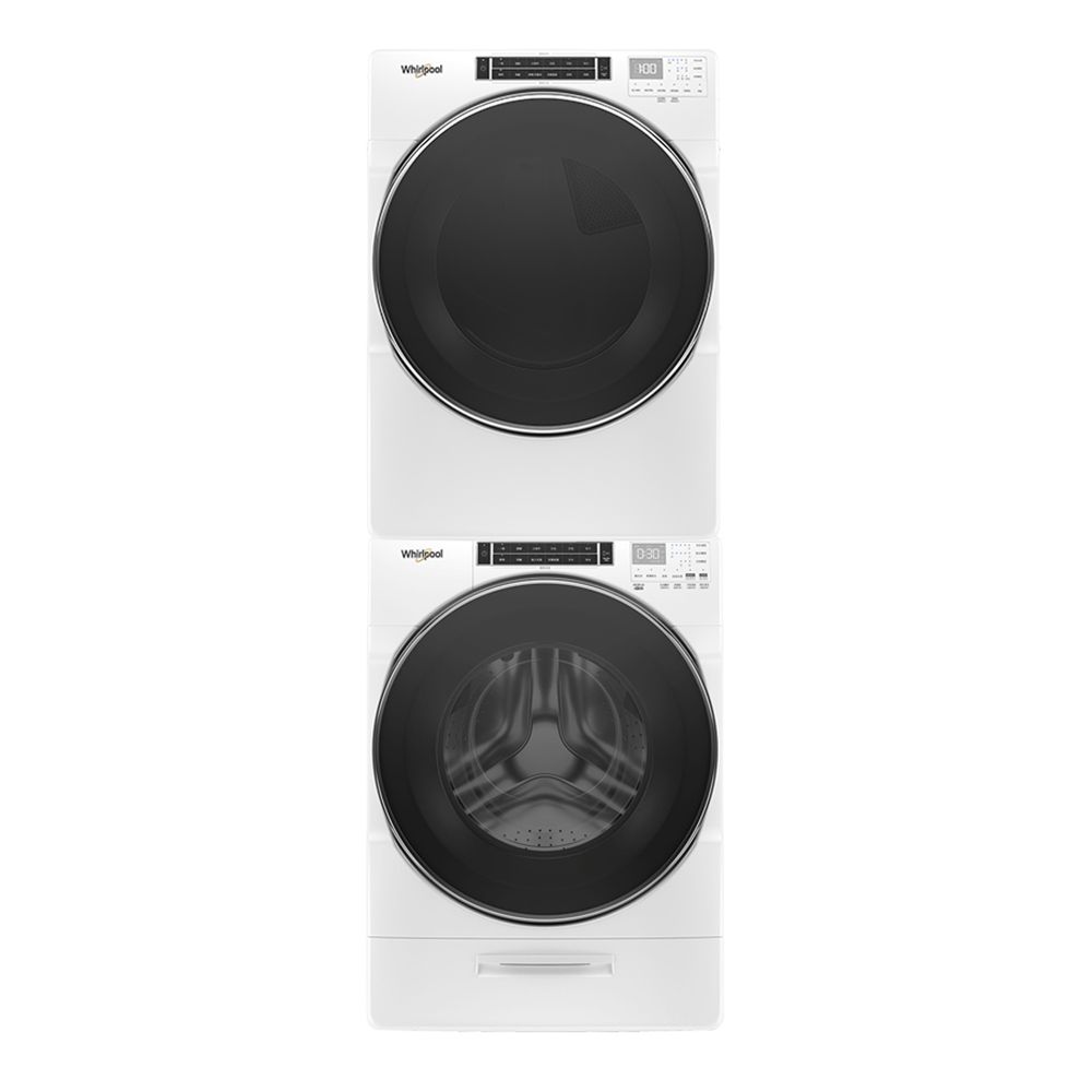 惠而浦17公斤滾筒洗衣機8TWFW8620HW+16公斤瓦斯型滾筒乾衣機8TWGD8620HW-桶裝