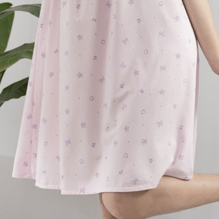 華歌爾睡衣-環保海藻纖維 M-L短袖睡衣裙(粉)居家休閒-LWB06701PI