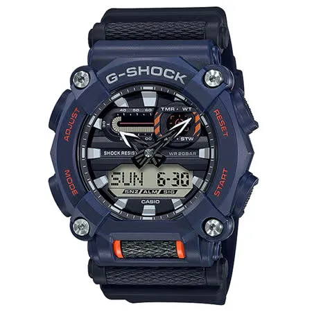 G-SHOCK 雙顯 男錶 電子錶 橡膠錶帶 防水200米 GA-900(GA-900-2A)