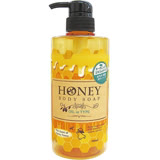 日本【第一石鹼】 蜂蜜保濕沐浴乳-瓶裝500ml