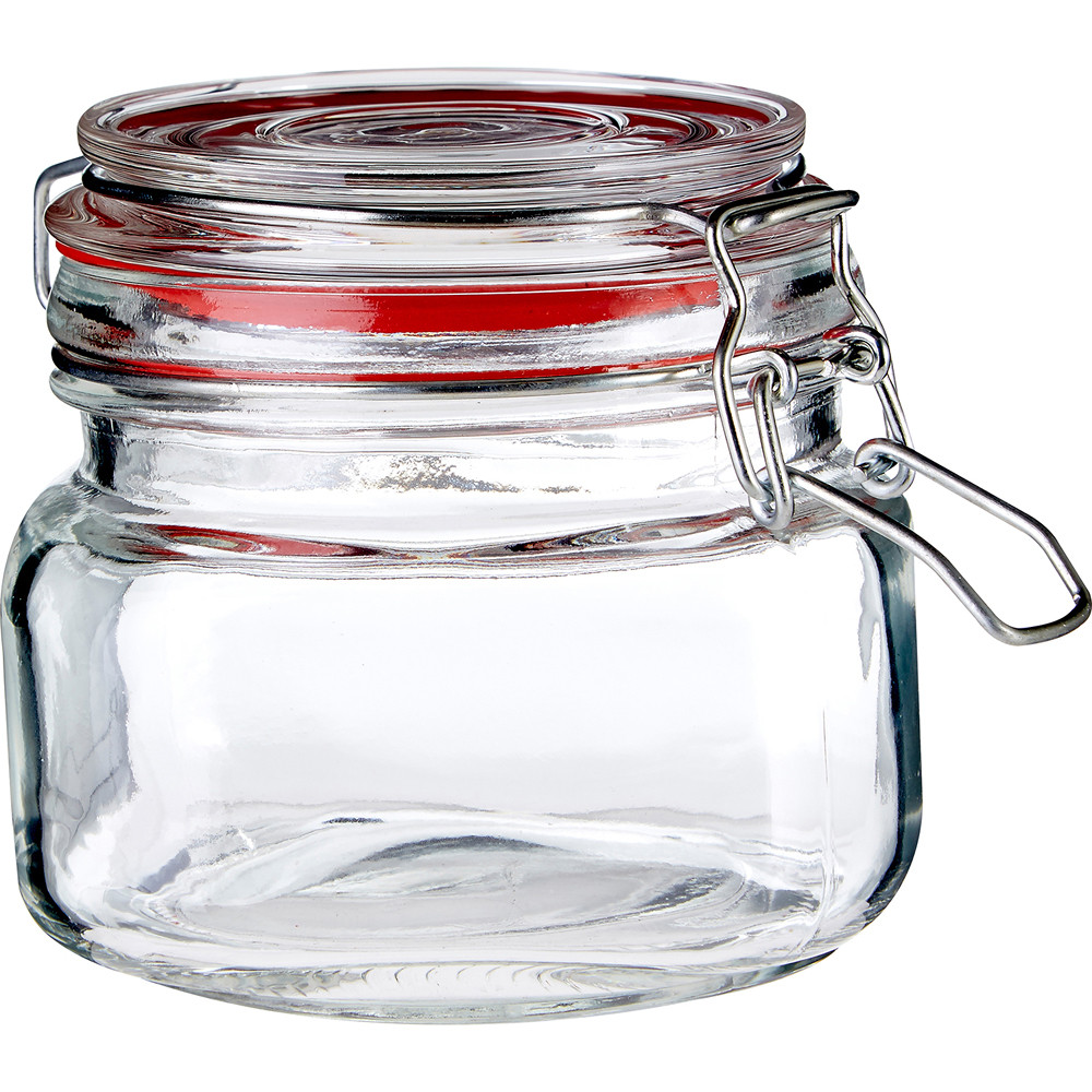 《Premier》扣式玻璃密封罐(紅500ml)