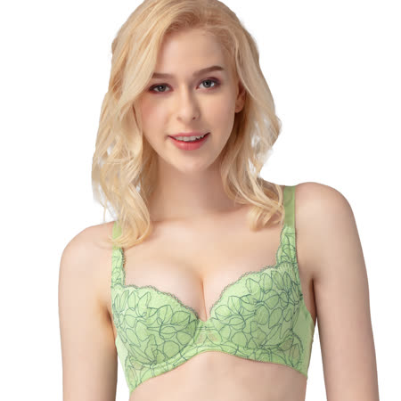 【思薇爾】舞漾悸動系列B-F罩蕾絲包覆內衣(芥草綠)