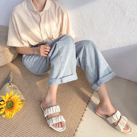 LN
韓系波浪雙帶涼拖鞋