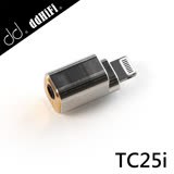 ddHiFi TC25i 蘋果iOS設備專用2.5mm(母)轉Lightning(公)音樂轉接頭