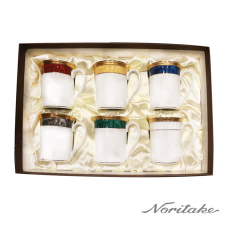 【日本Noritake】皇家系列六色馬克杯-六入禮盒