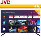 JVC 43吋FHD Android TV連網液晶顯示器(43L)送熊大收納袋、HDMI線2.0版