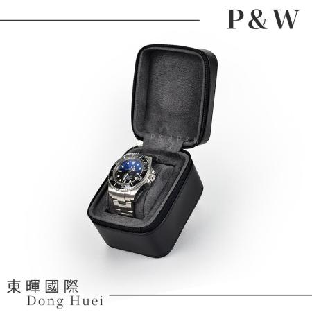 【黑色皮革】1支/1格/1入裝 大錶適用 手工精品 錶盒