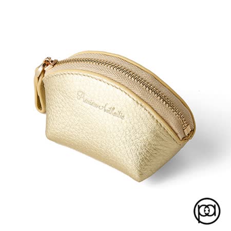 Pa真皮精品 貝殼收納包 金色 Friday購物