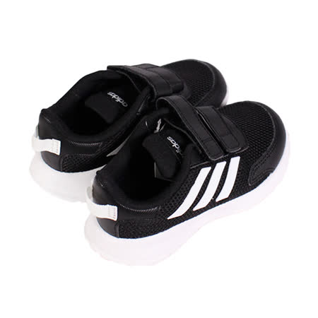 ADIDAS 童 TENSAUR RUN I 魔鬼氈休閒慢跑鞋 黑 - EG4142