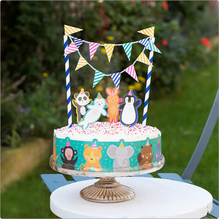 《Rex LONDON》圍邊+蛋糕裝飾(動物派對)