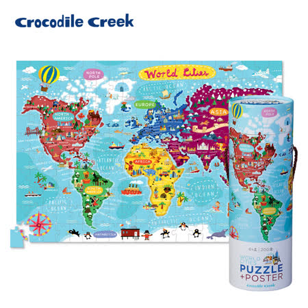 美國Crocodile Creek
2合1海報拼圖系列