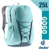 【德國 Deuter】GoGo DayPack 3D透氣休閒旅遊後背包25L(減壓肩帶)學生書包/3813221 湖藍