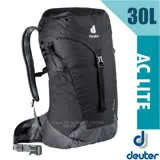 【德國 Deuter】AC LITE 30L 網架直立式透氣健行登山背包(Aircomfort 網架背負系統.附防雨套)/3421021 黑