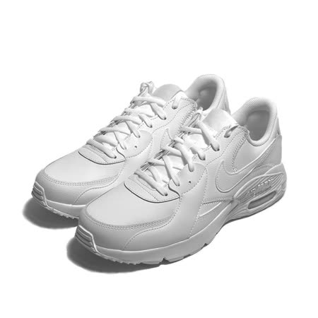 NIKE 男 NIKE AIR MAX EXCEE LEATHER 皮革 避震慢跑鞋 全白 - DB2839100