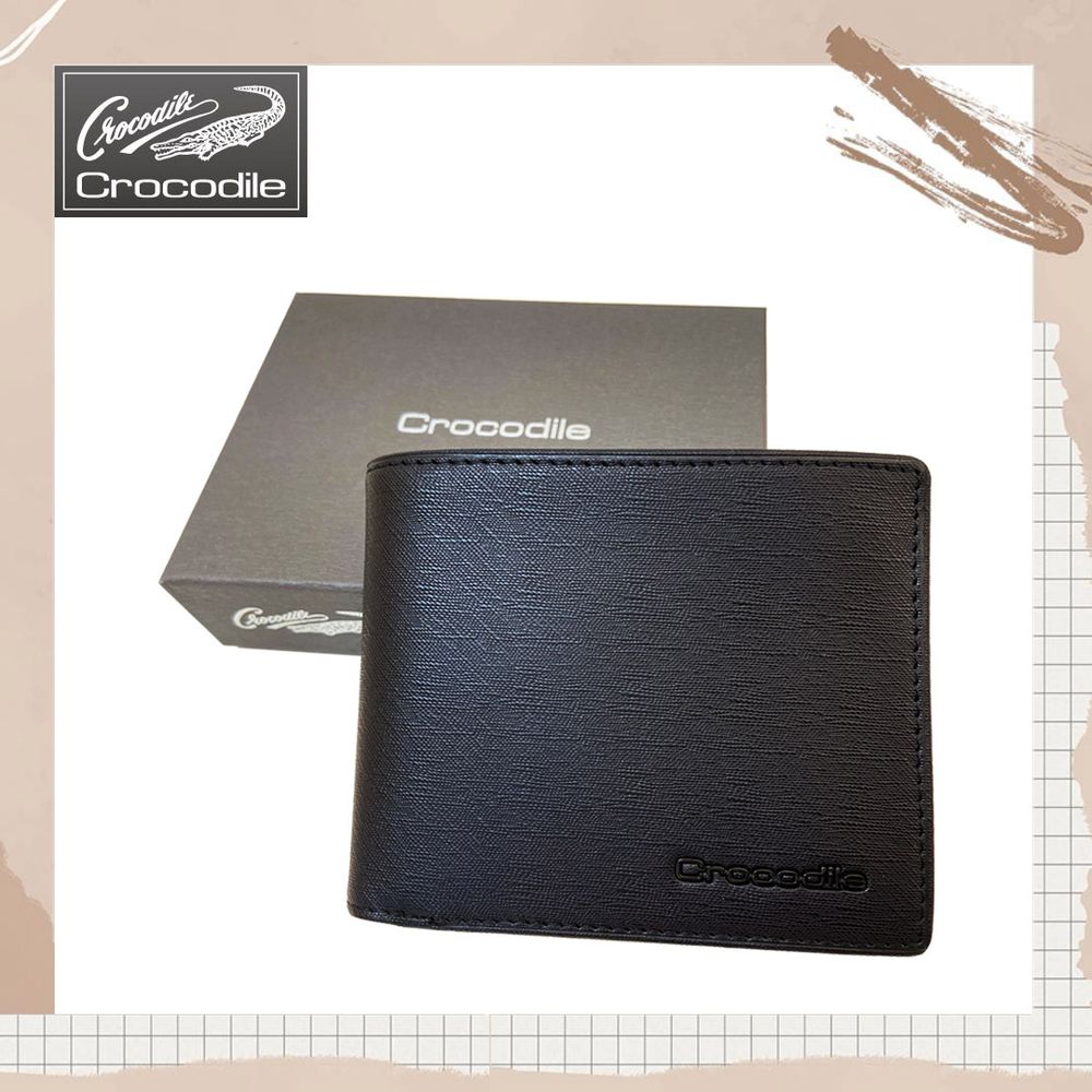 Crocodile 拉鍊中翻短夾