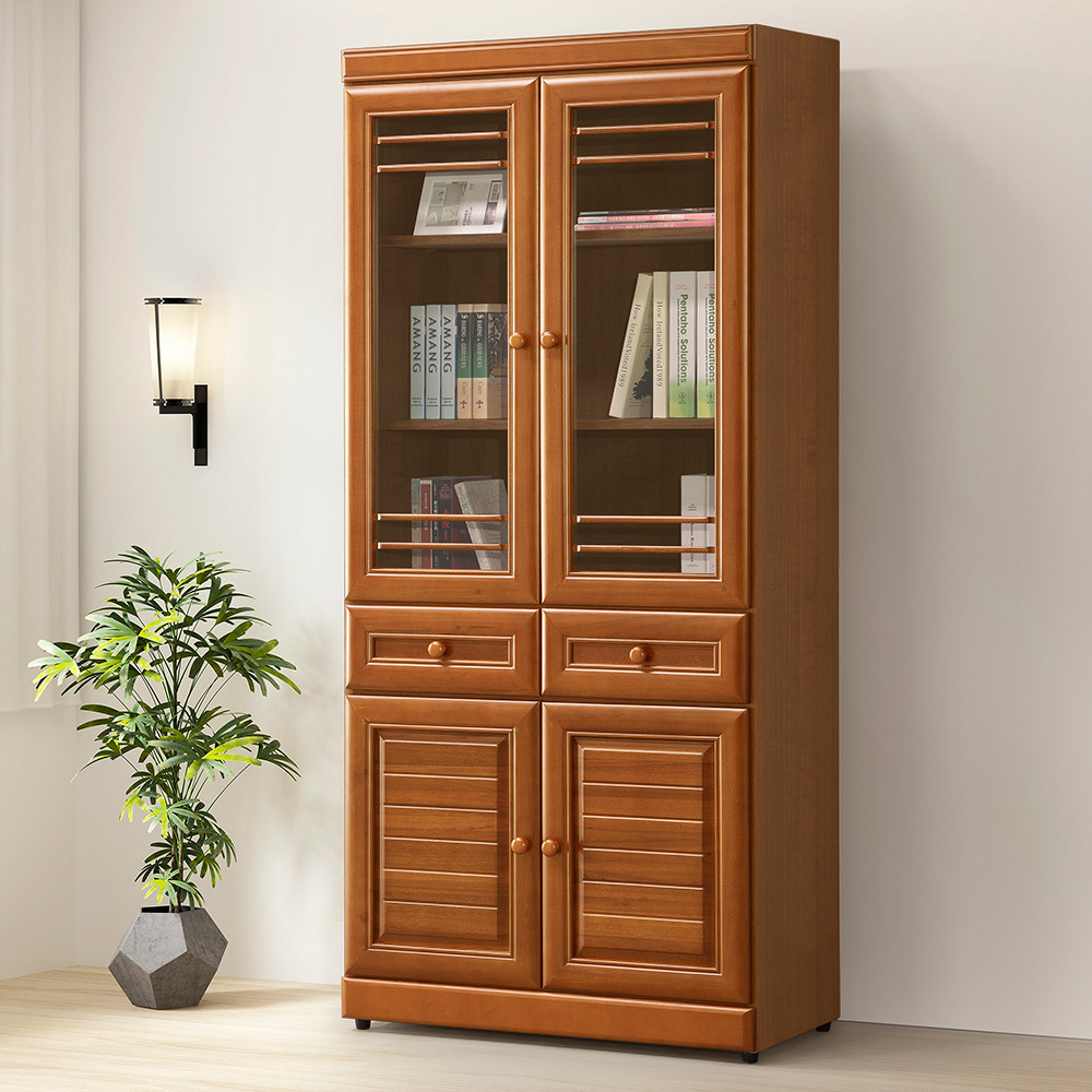 《Homelike》樟木2.7尺中抽書櫃 置物櫃 展示櫃 開放櫃 收納櫃 專人配送安裝