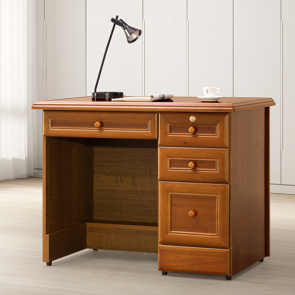 《Homelike》樟木3.5尺書桌 辦公桌 工作桌 書桌 電腦桌 教師桌 專人配送安裝