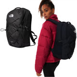 【美國 The North Face】 新款 Jester 抗撕裂多功能減震透氣後背包28L.15吋電腦書包/3VXF-JK3 黑 N